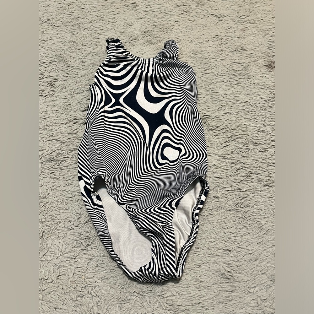 Girls Gymnastics Leotard, Garland Activewear, CL, Black and White